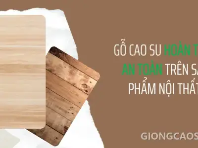 Gỗ cao su hoàn toàn an toàn cho sức khỏe người dùng
